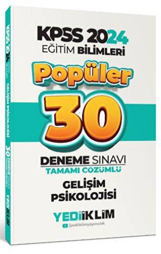 KPSS Eğitim Bilimleri Gelişim Psikolojisi Popüler Tamamı Çözümlü 30 Deneme - 1