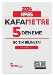2024 KPSS Eğitim Bilimleri Kafametre 5 Deneme Çözümlü Hoca Kafası Yayınları - 1