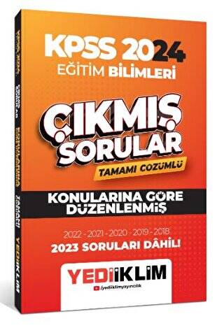 2024 KPSS Eğitim Bilimleri Konularına Göre Tamamı Çözümlü Çıkmış Sorular - 1