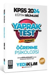 KPSS Eğitim Bilimleri Öğrenme Psikolojisi Çek Kopart Yaprak Test - 1