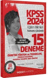2024 KPSS Eğitim Bilimleri Öğretim Yöntem Teknikleri, Program Geliştirme 15 Deneme Çözümlü - İndeks Akademi Yayıncılık
