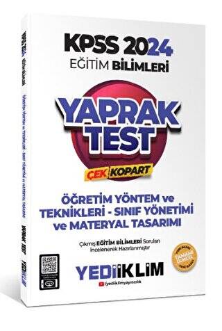 2024 KPSS Eğitim Bilimleri Öğretim Yöntem ve Teknikleri Çek Kopart Yaprak Test - 1