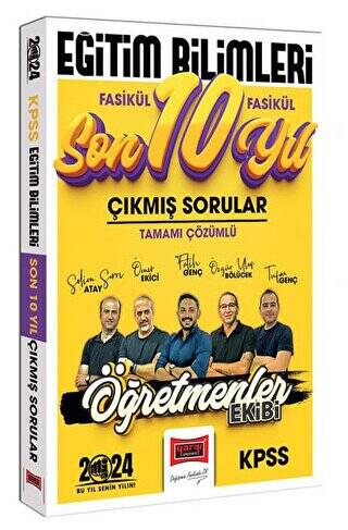 2024 KPSS Eğitim Bilimleri Öğretmenler Ekibi Tamamı Çözümlü Fasikül Fasikül Çıkmış Sorular Son 10 Yıl - 1