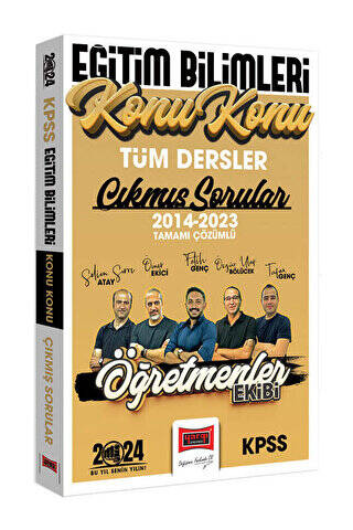 2024 KPSS Eğitim Bilimleri Öğretmenler Ekibi Tüm Dersler Tamamı Çözümlü Son 10 Yıl Konu Konu Çıkmış Sorular 2014-2023 - 1