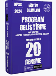 2024 KPSS Eğitim Bilimleri Program Geliştirme 20 Deneme - Pegem Akademi Yayıncılık