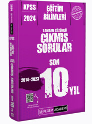 2024 KPSS Eğitim Bilimleri Tamamı Çözümlü Çıkmış Sorular Son 10 Yıl - 1