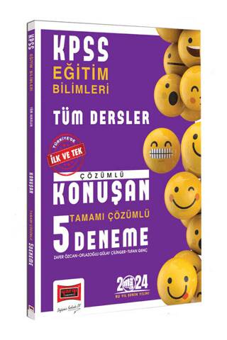 2024 KPSS Eğitim Bilimleri Tüm Dersler Tamamı Çözümlü Konuşan 5 Deneme - 1