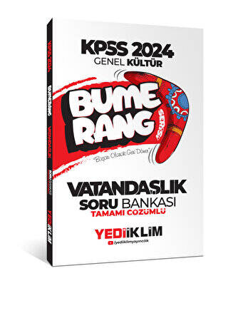 2024 KPSS Genel Kültür Bumerang Vatandaşlık Tamamı Çözümlü Soru Bankası - 1