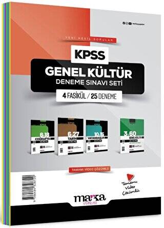 2024 KPSS Genel Kültür Deneme Sınavı Seti 4 Fasikül 25 Deneme - 1