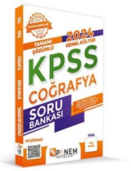 2024 KPSS Genel Kültür Tamamı Çözümlü Coğrafya Soru Bankası - 1