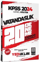 2024 KPSS Genel Kültür Vatandaşlık Tamamı Çözümlü 20 Deneme - 1