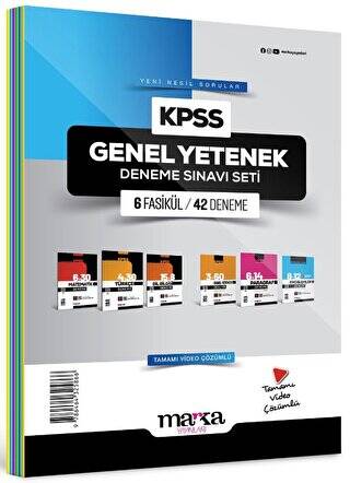 2024 KPSS Genel Yetenek Deneme Sınavı Seti 6 Fasikül 42 Deneme - 1