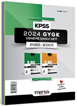 2025 KPSS Genel Yetenek Genel Kültür Deneme Sınavı Seti 2 Fasikül 6 Deneme - 1