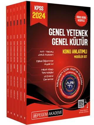 2024 KPSS Genel Yetenek Genel Kültür Konu Anlatımlı Modüler Set 6 Kitap - 1