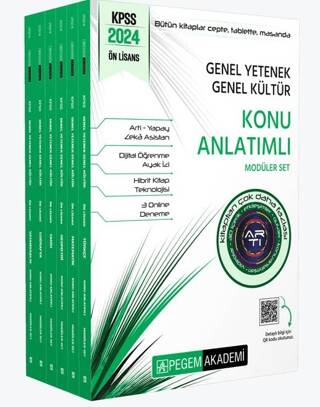 2024 KPSS Ön Lisans Konu Anlatımlı Modüler Set Genel Yetenek Genel Kültür 6 Kitap - 1