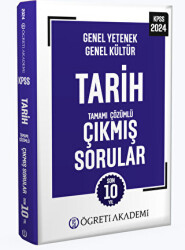 2024 KPSS Genel Yetenek Genel Kültür Tarih Tamamı Çözümlü Çıkmış Sorular Roman Boy - 1
