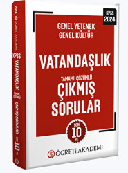2024 KPSS Genel Yetenek Genel Kültür Vatandaşlık Tamamı Çözümlü Çıkmış Sorular Roman Boy - 1