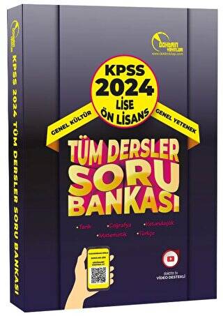 2024 KPSS Lise Ön Lisans Tüm Dersler Tek Kitap Soru Bankası - 1