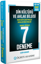 2025 MEB AGS ÖABT Din Kültürü ve Ahlak Bilgisi Tamamı Çözümlü 7 Deneme - 1