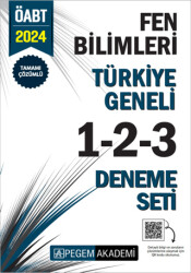 2024 KPSS ÖABT Fen Bilimleri Tamamı Çözümlü Türkiye Geneli 1-2-3 3`lü Deneme Seti - 1