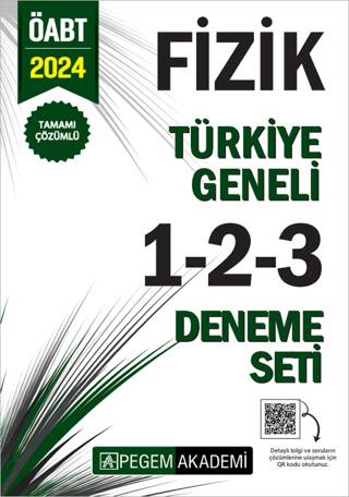 2024 KPSS ÖABT Fizik Tamamı Çözümlü Türkiye Geneli 1-2-3 3`lü Deneme Seti - 1