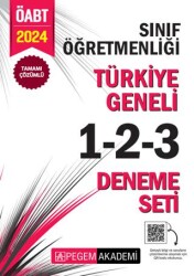 2024 KPSS ÖABT Sınıf Öğretmenliği Tamamı Çözümlü Türkiye Geneli 1-2-3 3`lü Deneme Seti - 1