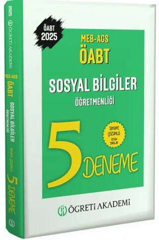 2025 MEB AGS ÖABT Sosyal Bilgiler Öğretmenliği Tamamı Çözümlü 5 Deneme - 1