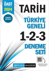 2024 KPSS ÖABT Tarih Tamamı Çözümlü Türkiye Geneli 1-2-3 3`lü Deneme Seti - 1