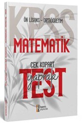 KPSS Ortaöğretim Ön Lisans Matematik Çek Kopart Yaprak Test - 1