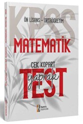 2024 KPSS Ortaöğretim Ön Lisans Matematik Çek Kopart Yaprak Test - 1