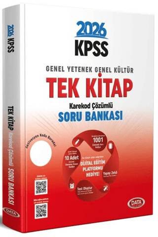 2025 KPSS Tek Kitap Soru Bankası Karekod Çözümlü - 1