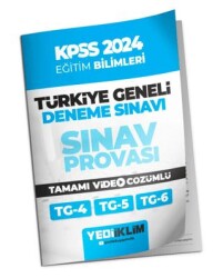 2024 KPSS Türkiye Geneli Eğitim Bilimleri 4-5-6 Deneme Sınavları Tamamı Video Çözümlü - 1