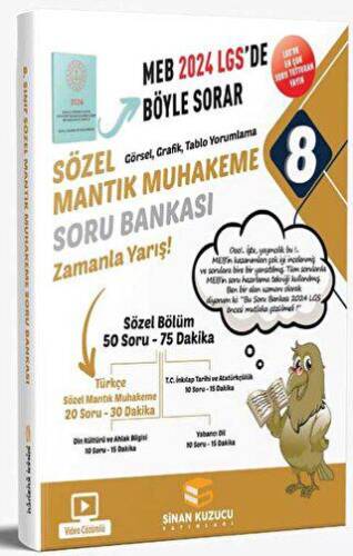 LGS 8. Sınıf Sözel Mantık Muhakeme Soru Bankası Video Çözümlü - 1