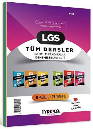 2025 LGS Genel Konular Tüm Dersler Deneme Sınavı Seti 6 Fasikül 27 Deneme - 1