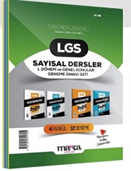 2025 LGS Sayısal Dersler 1. Dönem ve Genel Konular Deneme Sınavı Seti 4 Fasikül 12 Deneme - 1