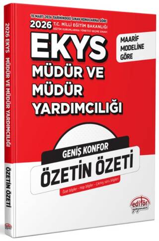 2025 MEB EKYS Müdür ve Yardımcılığı Özetin Özeti - 1