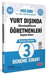 2024 MEB Yurt Dışında Görevlendirilecek Öğretmenleri Seçme Sınavı Tamamı Çözümlü 3 Deneme Sınavı - 1