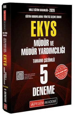 2025 Milli Eğitim Bakanlığı EKYS Müdür ve Müdür Yardımcılığı Tamamı Çözümlü 5 Deneme - 1