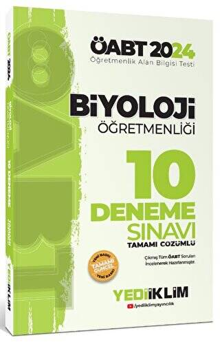 2024 ÖABT Biyoloji Öğretmenliği Tamamı Çözümlü 10 Deneme Sınavı - 1