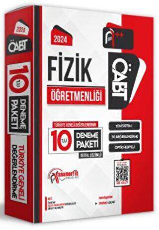 2024 ÖABT Fizik Öğretmenliği Türkiye Geneli 10 Deneme Dijital Çözümlü - 1