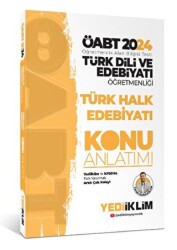 2024 ÖABT Türk Dili Ve Edebiyatı Öğretmenliği Türk Halk Edebiyatı Konu Anlatımı - 1
