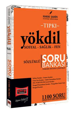 2024 Tıpkı YÖKDİL Sosyal - Sağlık - Fen Sözlüklü Tamamı Detaylı Çözümlü Soru Bankası - 1