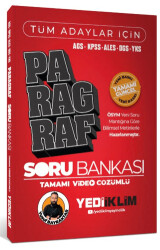AGS KPSS ALES DGS YKS Tüm Adaylar İçin Paragraf Tamamı Video Çözümlü Soru Bankası - 1
