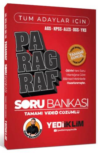 AGS KPSS ALES DGS YKS Tüm Adaylar İçin Paragraf Tamamı Video Çözümlü Soru Bankası - 1