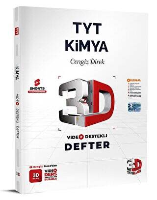 TYT 3D Kimya Video Destekli Defter - 1