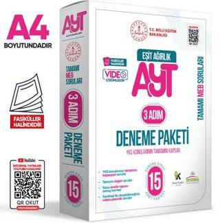 2025 3 Adım YKS-AYT Eşit Ağırlık TM MEBİ Özgün Sorular 15li Deneme Fasikül Paketi Video Çözümlü - 1