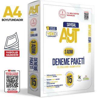 2025 3 Adım YKS-AYT Sayısal MEBİ Özgün Sorular 15li Deneme Fasikül Paketi Video Çözümlü - 1