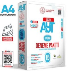 2025 3 Adım YKS-AYT Sözel MEBİ Özgün Sorular 15li Deneme Fasikül Paketi Video Çözümlü - 1