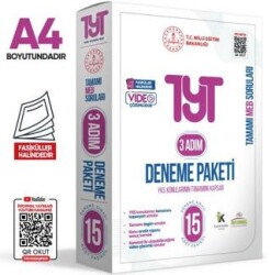 2025 3 Adım YKS-TYT MEBİ Özgün Sorular 15li Deneme Kitapçıkları Fasikül Paketi Video Çözümlü - 1