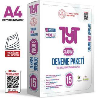 2025 3 Adım YKS-TYT MEBİ Özgün Sorular 15li Deneme Kitapçıkları Fasikül Paketi Video Çözümlü - 1
